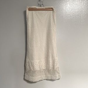 Sisley long machine knitted long skirt